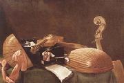 BASCHENIS, Evaristo Still Life with Musical Insteruments (mk08) china oil painting reproduction